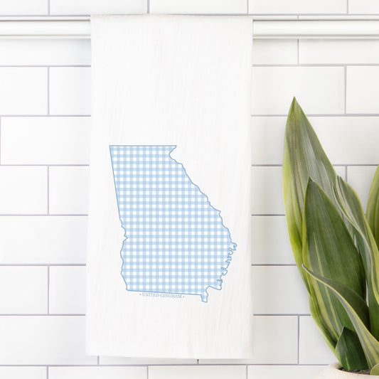 GEORGIA TEA TOWEL - BLUE