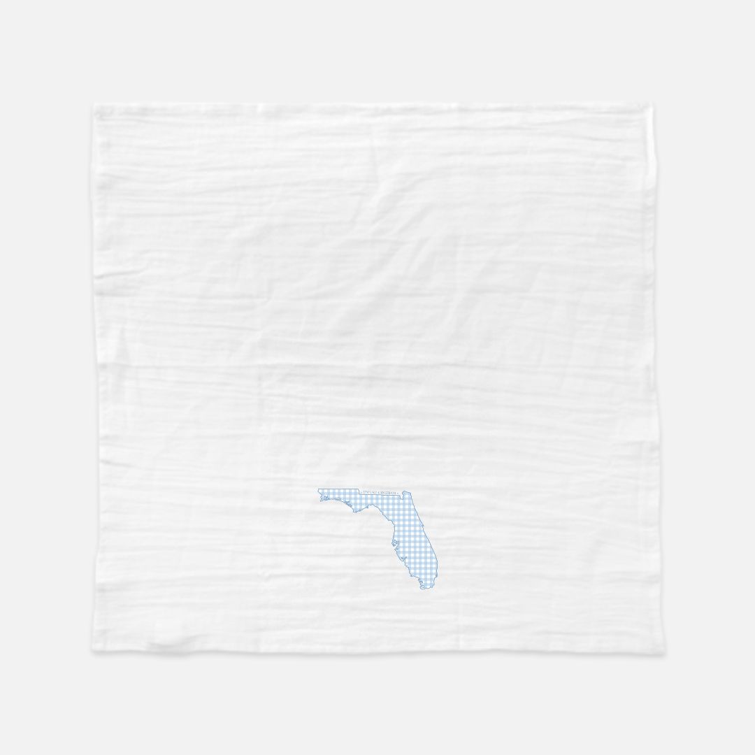 FLORIDA TEA TOWEL - BLUE