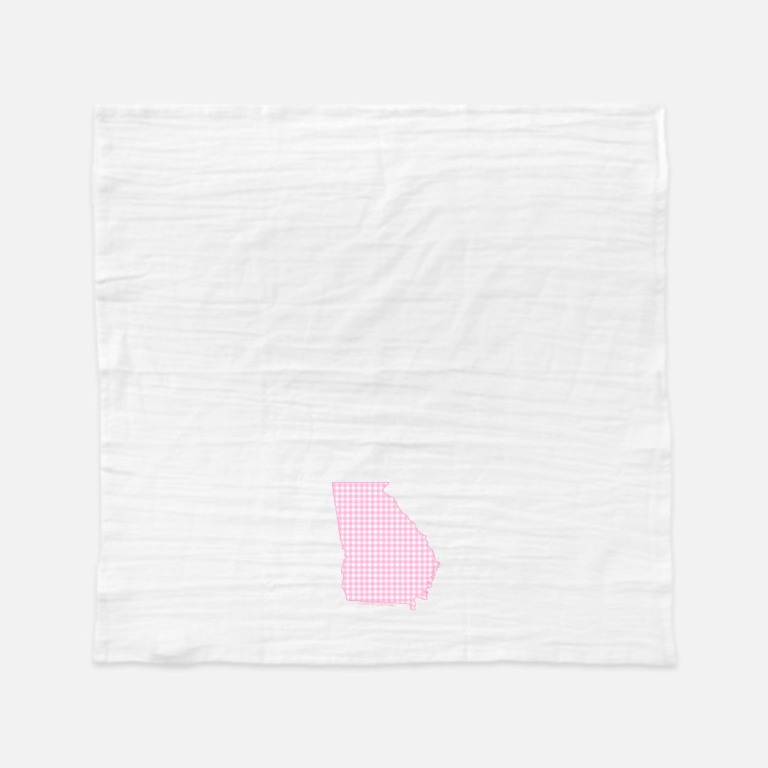 GEORGIA TEA TOWEL - PINK