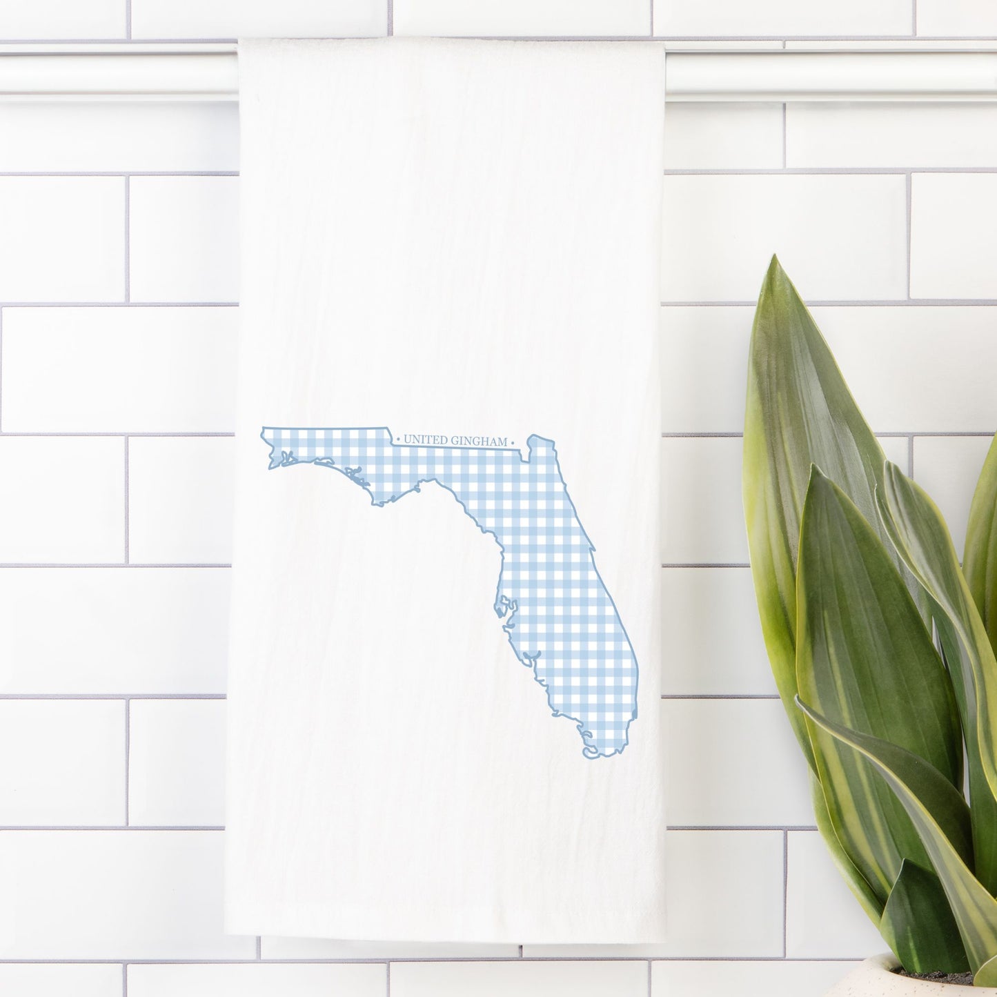 FLORIDA TEA TOWEL - BLUE